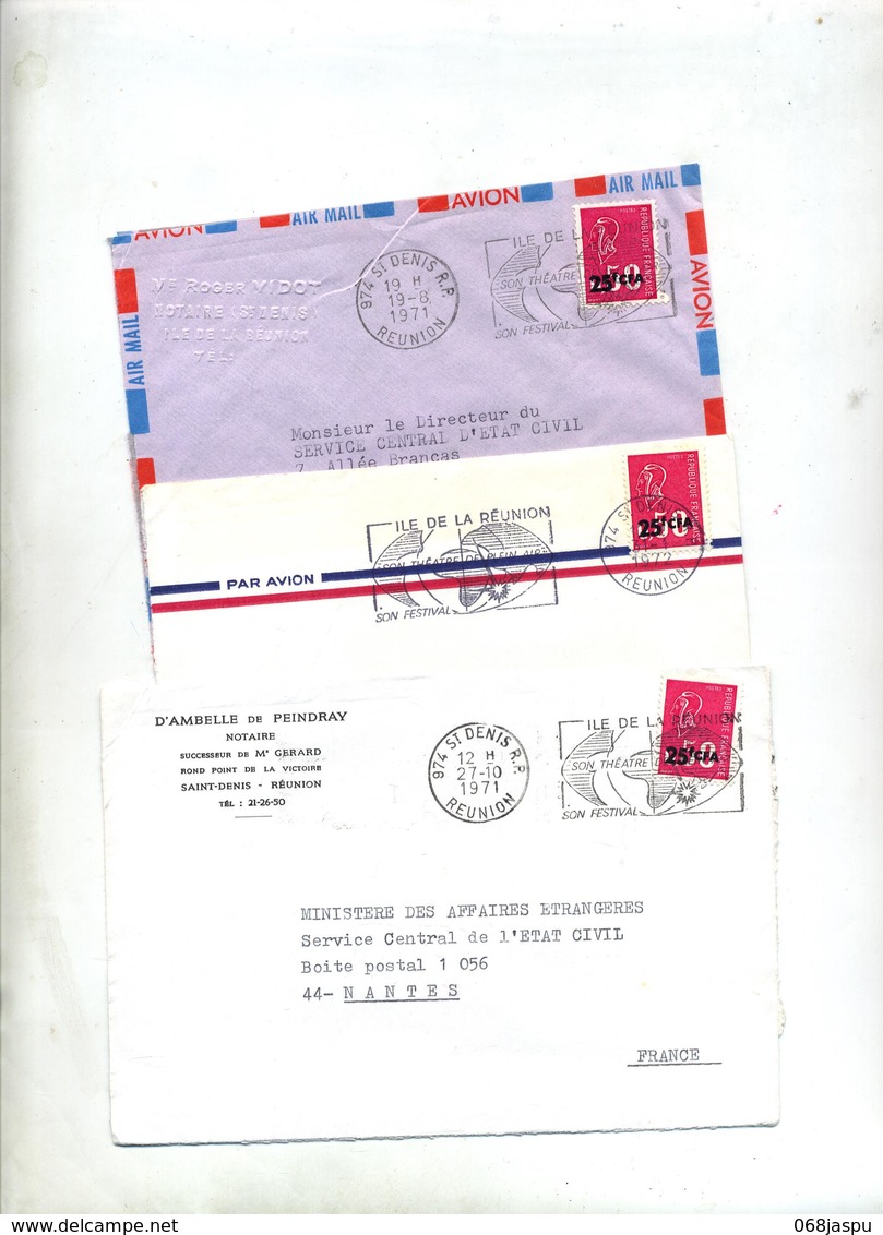 Lettre Flamme Saint Denis Theatre Plein Air 2 Types - Covers & Documents