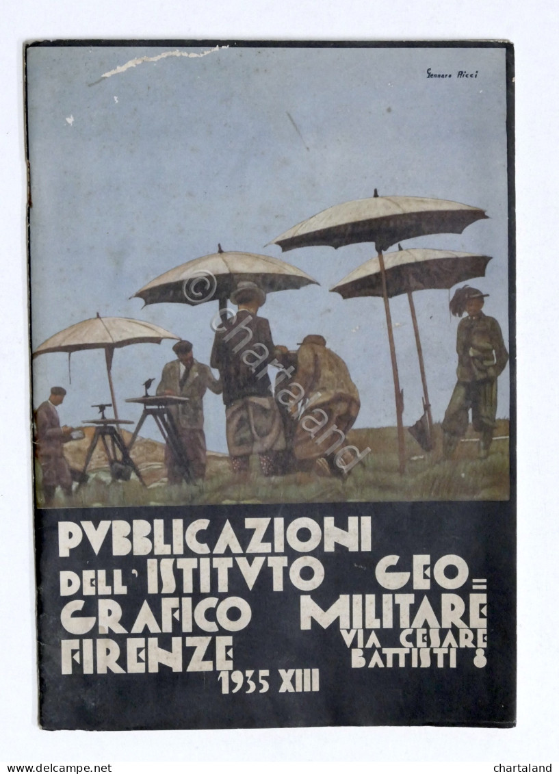 Militaria - Istituto Geografico Militare Quadro Levate Campagna Carta Regno 1935 - Altri & Non Classificati