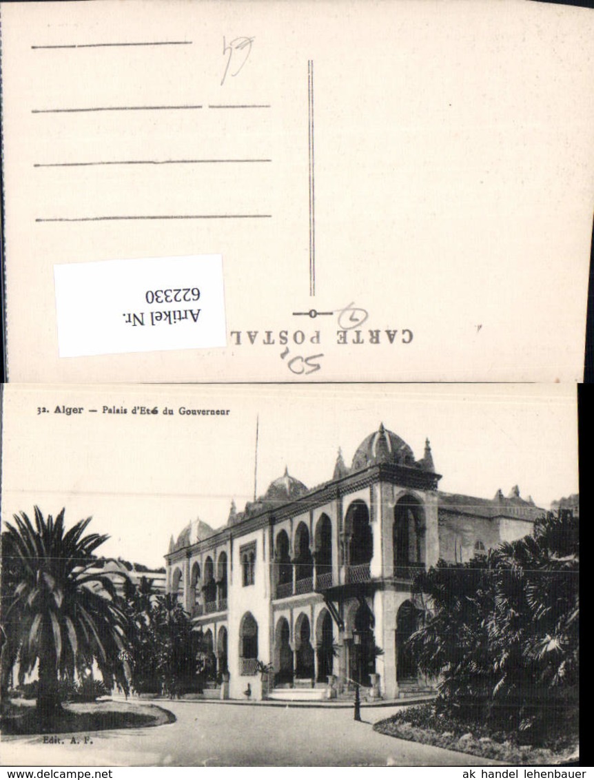 622330,Alger Algier Palais D Ete Du Gouverneur Algeria - Sonstige & Ohne Zuordnung