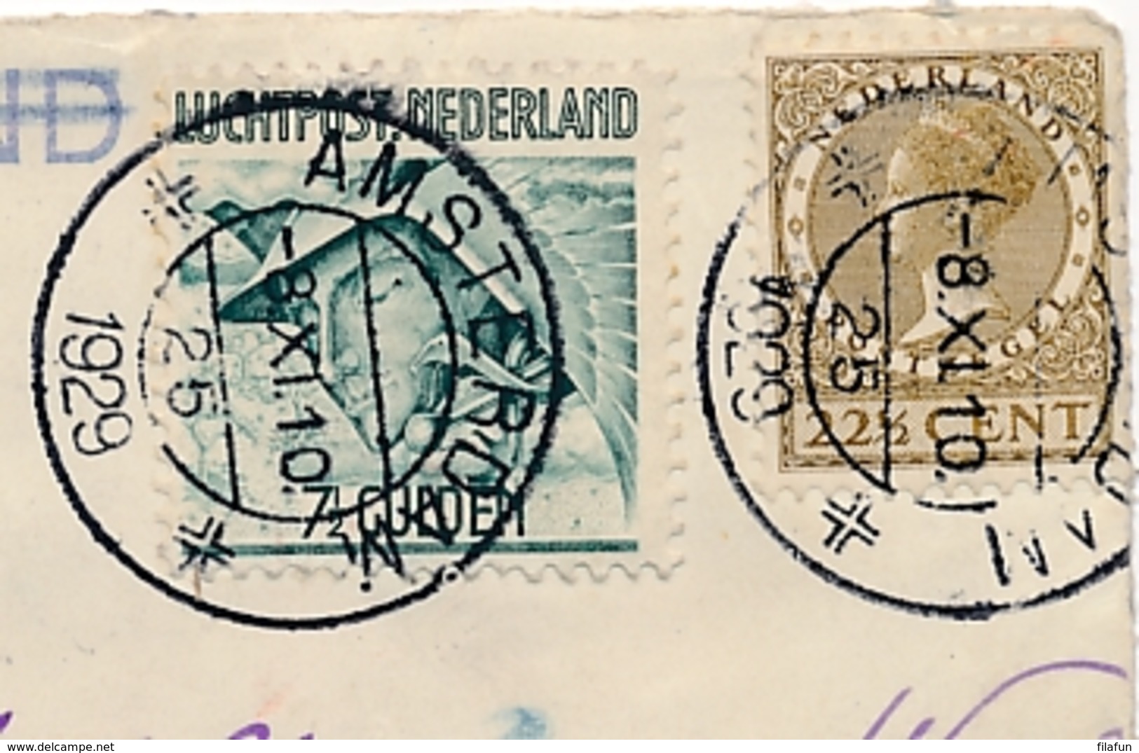 Nederland / Indië - 1929 - R-cover Met 6e Proefvlucht Naar Djokjakarta En Retour Met 4e Terugvlucht, Door Naar Montreux - Airmail