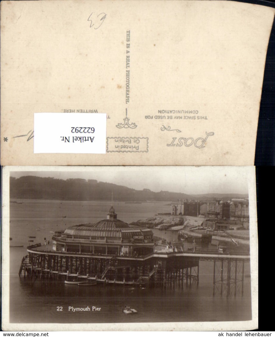 622292,Foto Ak Plymouth Pier United Kingdom - Sonstige & Ohne Zuordnung