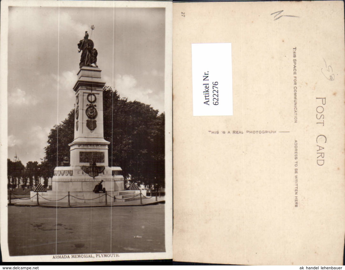 622276,Plymouth Armada Memorial United Kingdom - Sonstige & Ohne Zuordnung