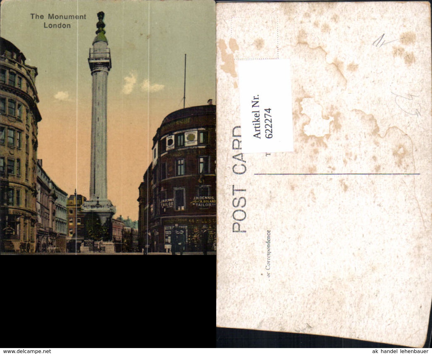 622274,London The Monument United Kingdom - Sonstige & Ohne Zuordnung