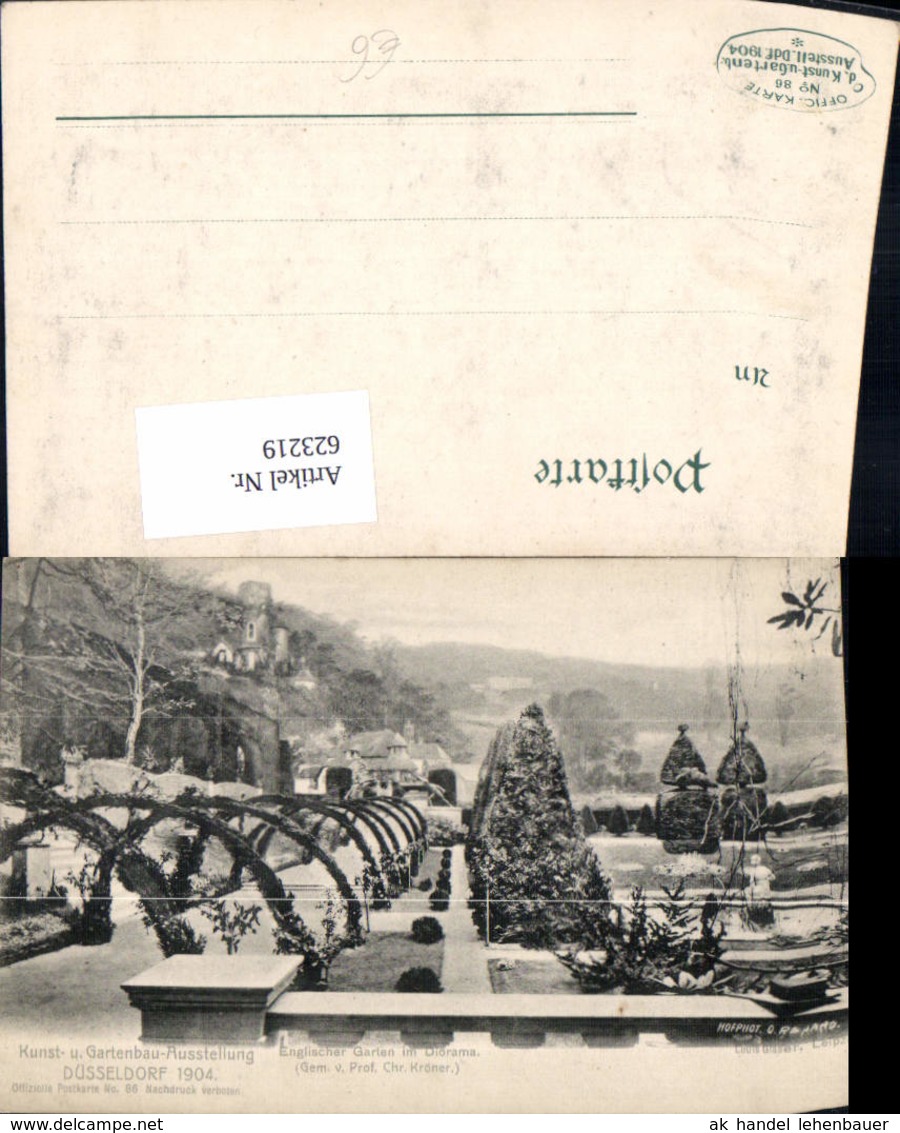 623219,D&uuml;sseldorf 1904 Kunst- U. Gartenbau-Ausstellung Englischer Garten I. Diorama - Sonstige & Ohne Zuordnung