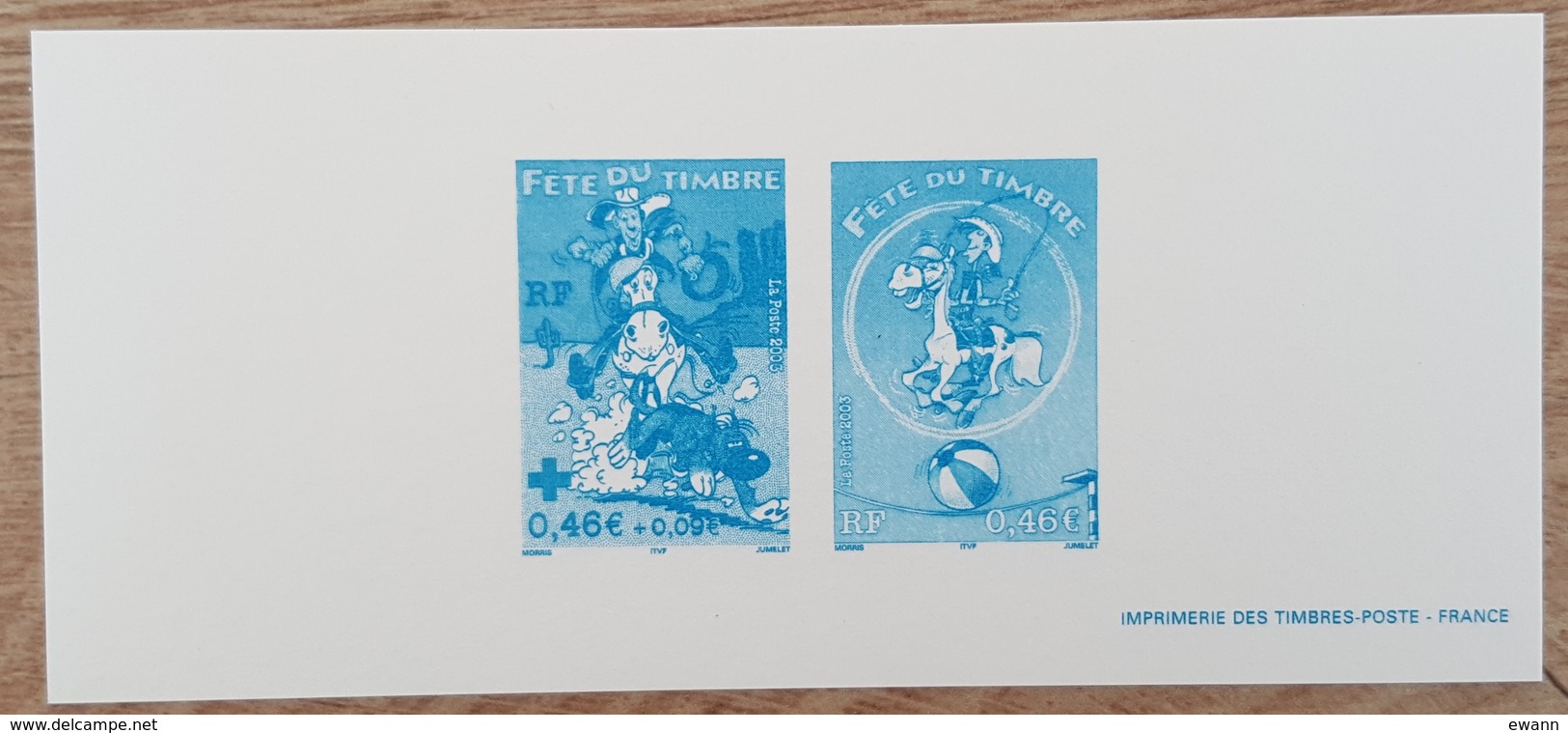 GRAVURE - YT N°3546, 3547 - Fête Du Timbre / Lucky Luke - 2003 - Documents Of Postal Services