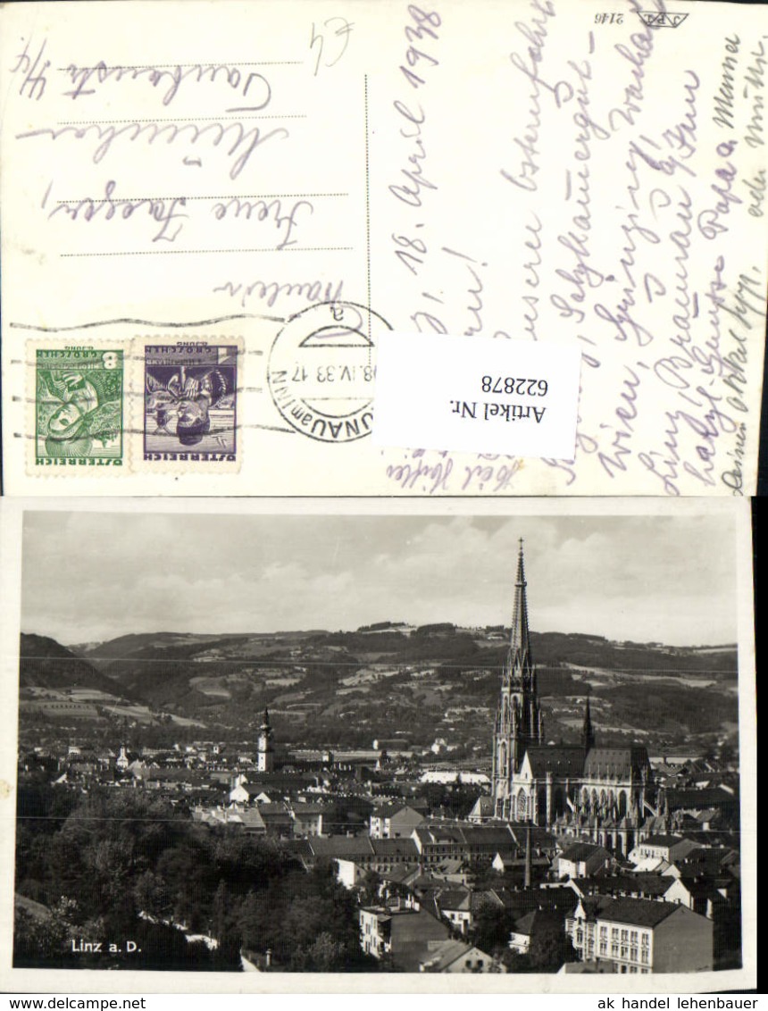 622878,Foto Ak Linz A. D. Donau Ansicht M. Dom - Sonstige & Ohne Zuordnung