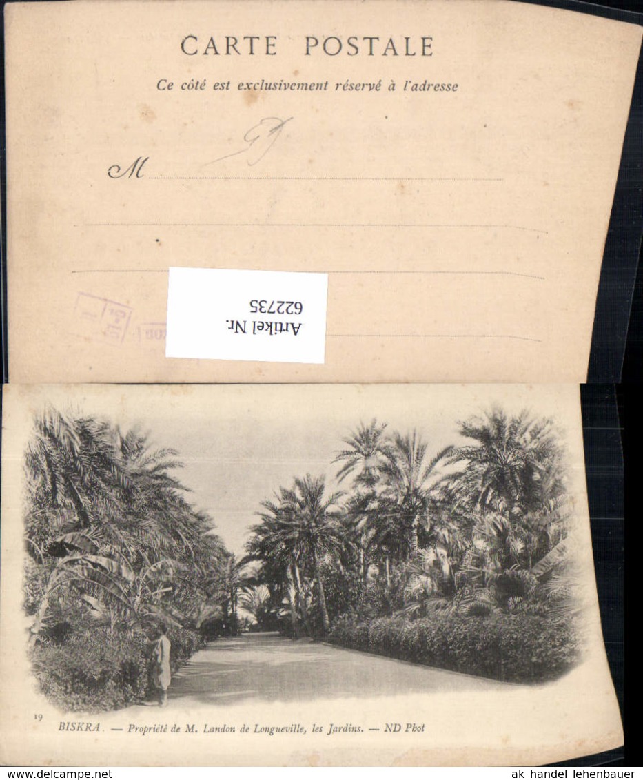 622735,Algier Alger Propriete De M. Landon De Longueville Les Jardins Algerien - Sonstige & Ohne Zuordnung