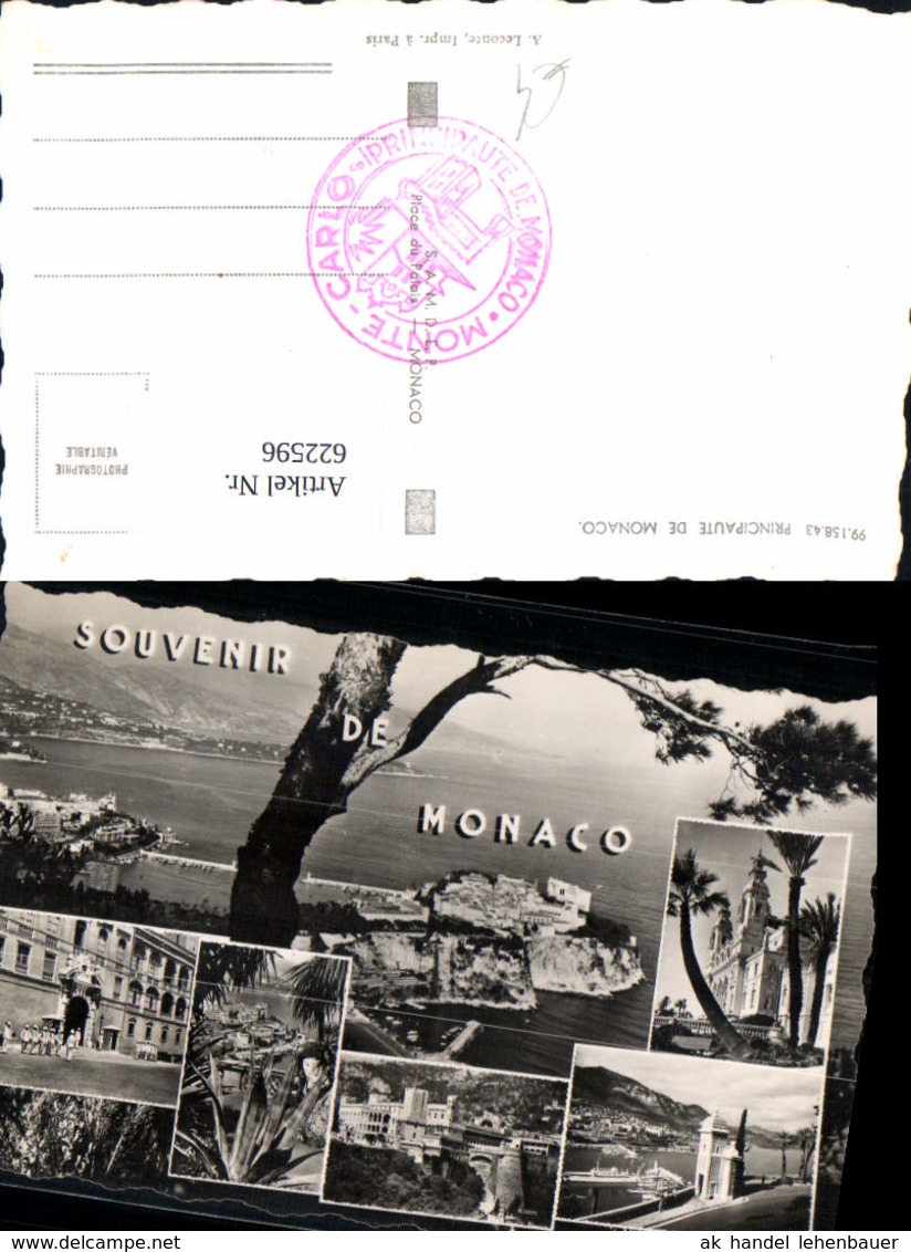 622596,Mehrbild Ak Souvenir De Monaco Principaute De Monaco - Sonstige & Ohne Zuordnung