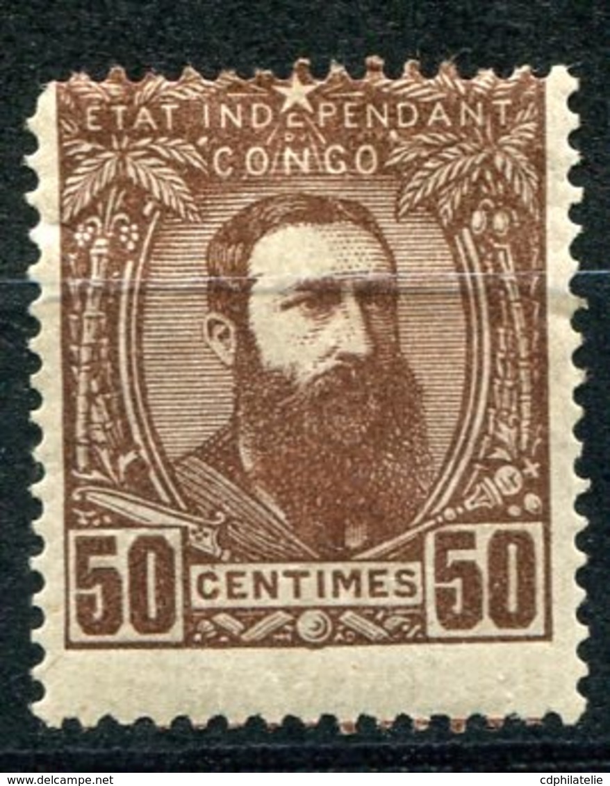 CONGO BELGE COB N°9 * LEOPOLD II DE TROIS QUARTS A DROITE - 1884-1894