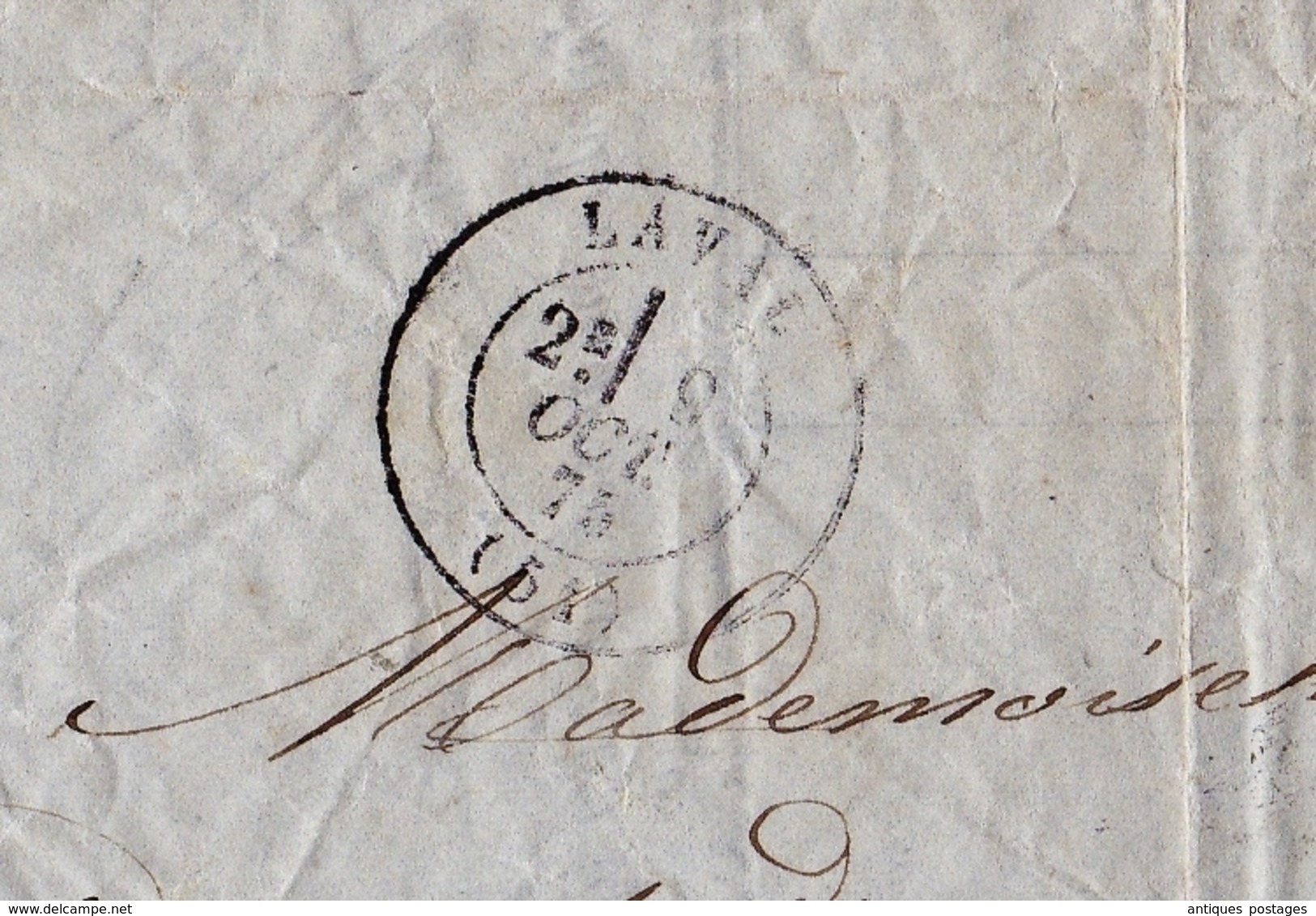 Lettre 1875 Laval Mayenne Marçais Fils Vins en Gros Bazougers Quittances Reçus et Décharges 10 Centimes Eau de Vie