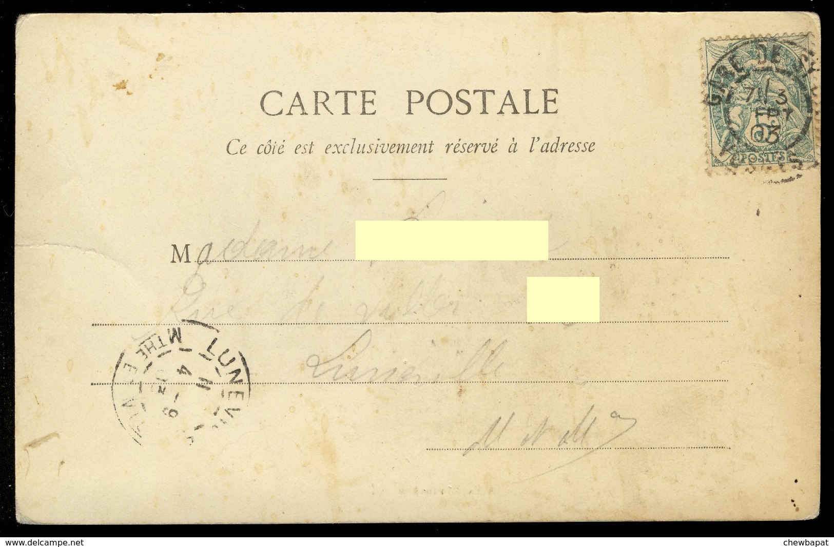 Carte Précurseur - Saint Dié - À La Pépinière - Carte Tachée - Saint Die