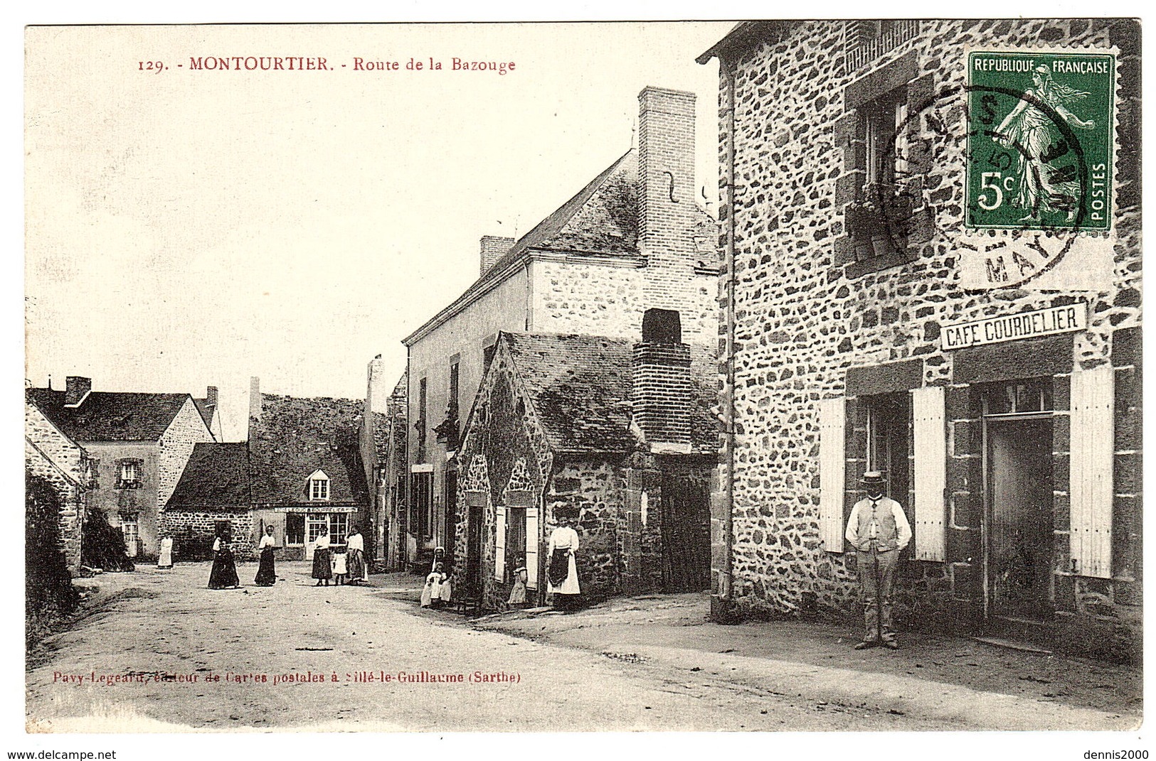 MONTOURTIER (53) - Route De La Bazouge - Ed. Pavy-Legeard, Sillé Le Guillaume - Otros & Sin Clasificación