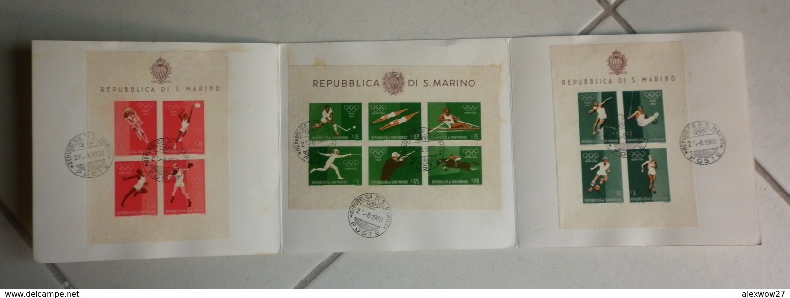 S.Marino 1960 --Folder OLIMPIADI DI ROMA '60 -- - Blocchi & Foglietti