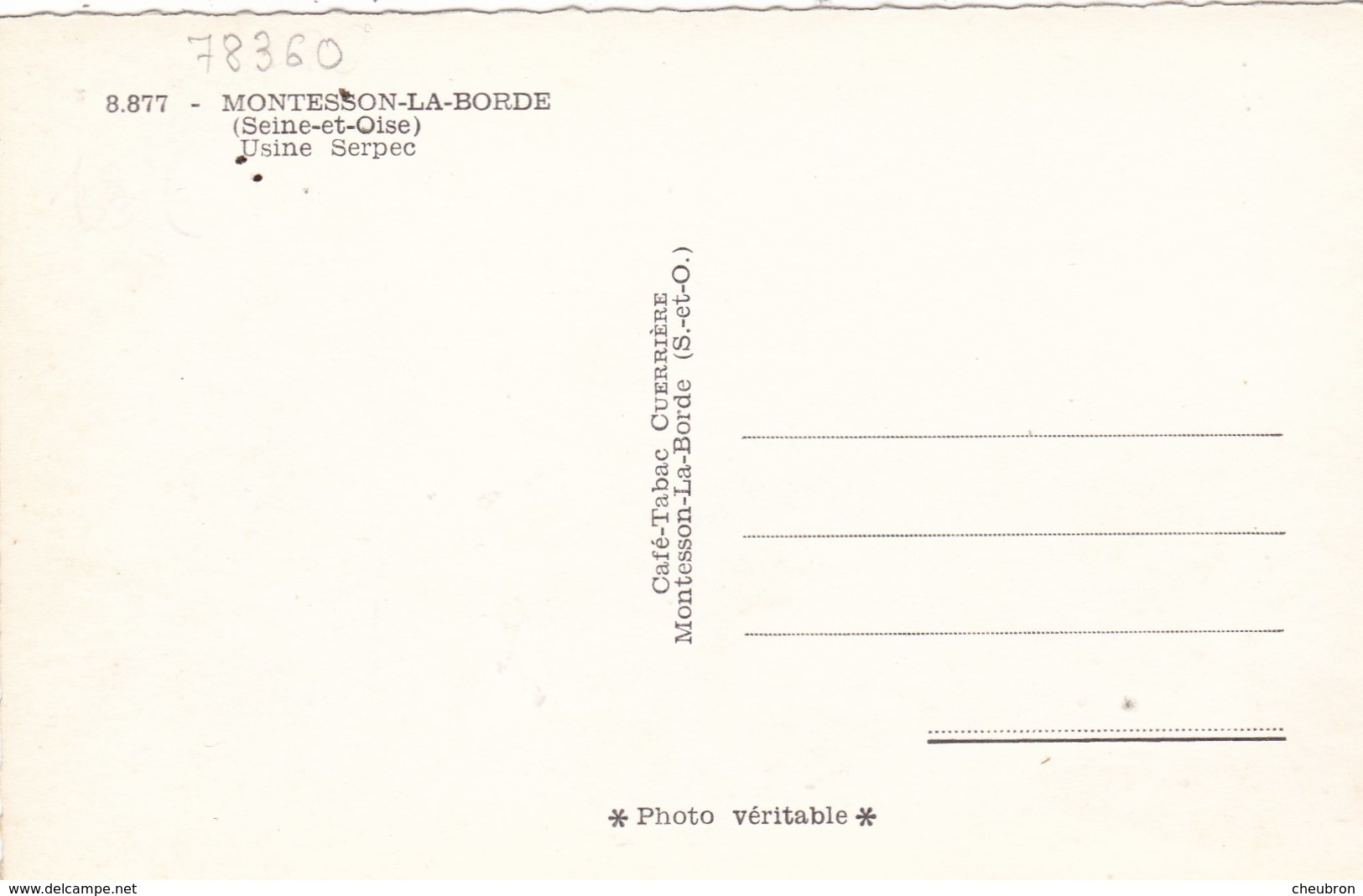 78. MONTESSON. LA BORDE. USINE SERPEC. ANNÉES 50 - Montesson