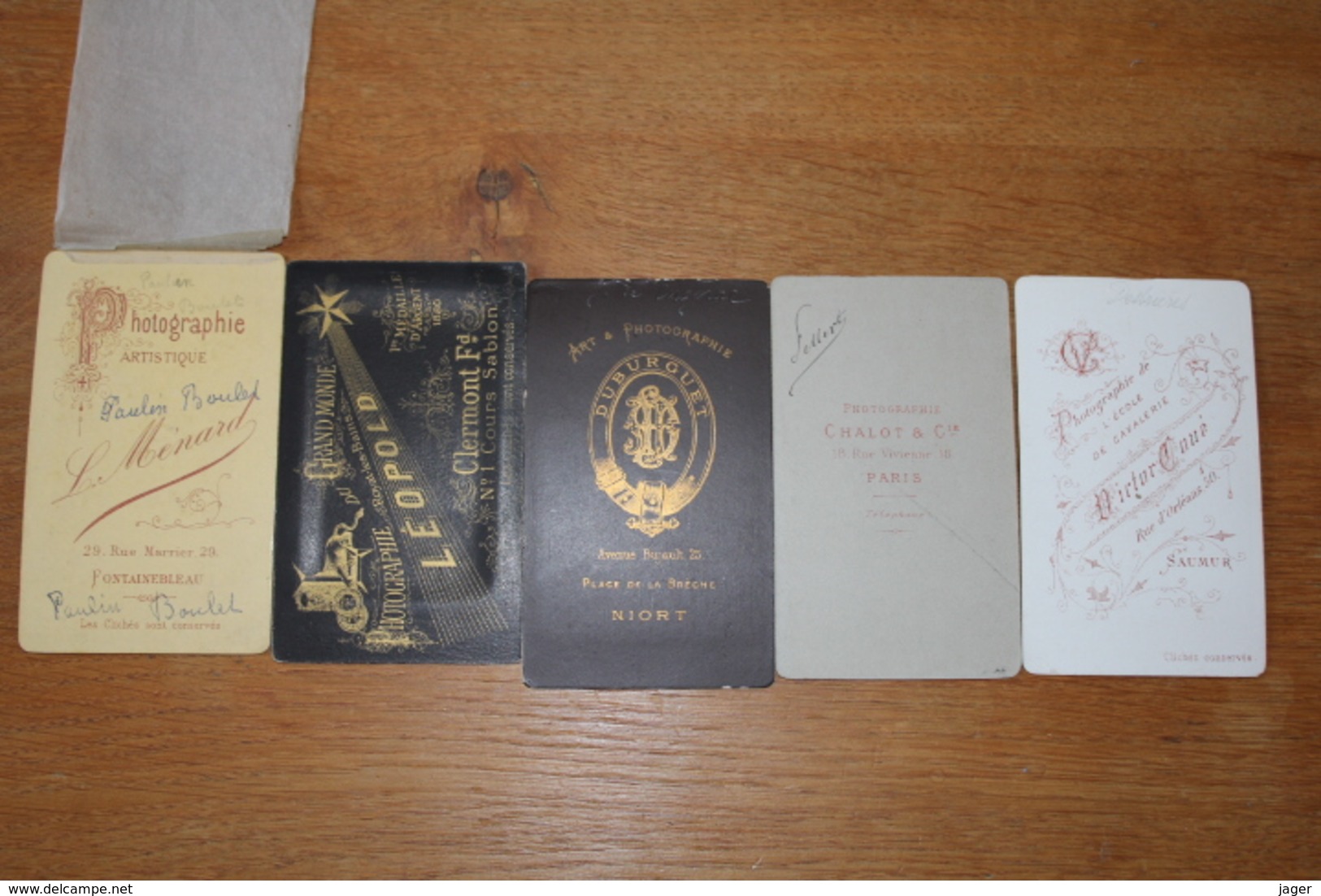 5 Cdv Militaire XIX  Divers Armes Lot 5 - Guerre, Militaire