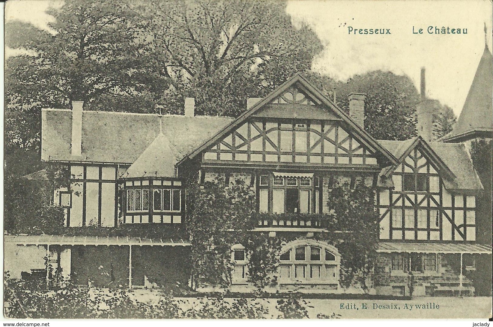 Presseux -- Le Château.      (2 Scans) - Sprimont