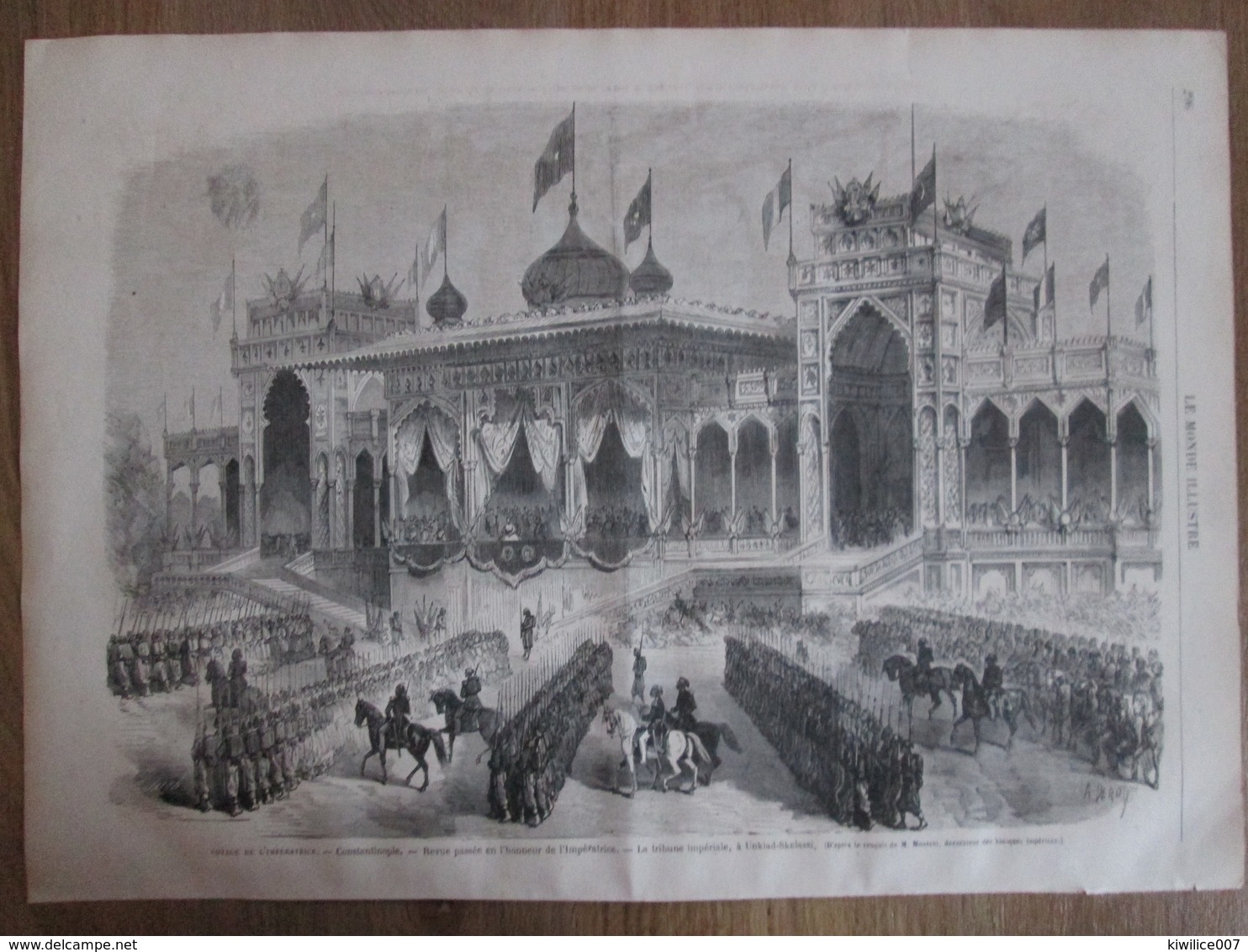 Gravure  1869  Turquie Constantinople  Revue  Pour L Impératrice Eugénie   UNKIAD-SKELASSI - Non Classificati