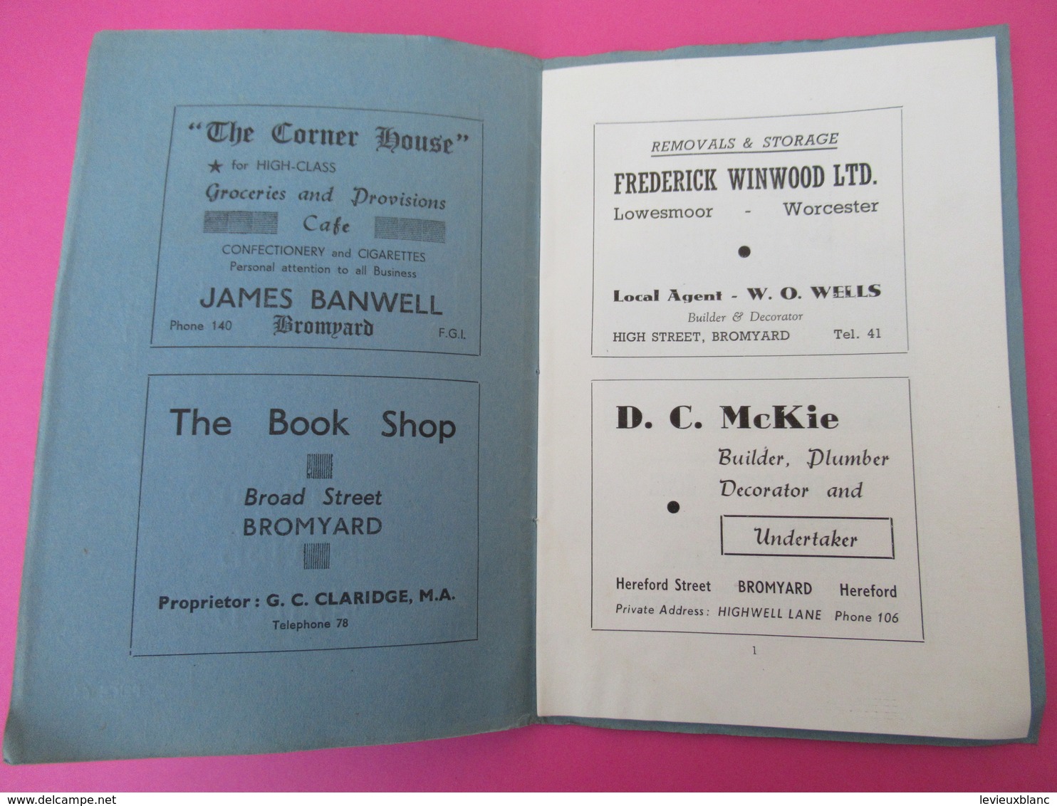 Fascicule/Guide/Angleterre/ BROMYARD Parish Church /St Peter Bromyard/Vers 1950                    PGC325 - Tourism Brochures