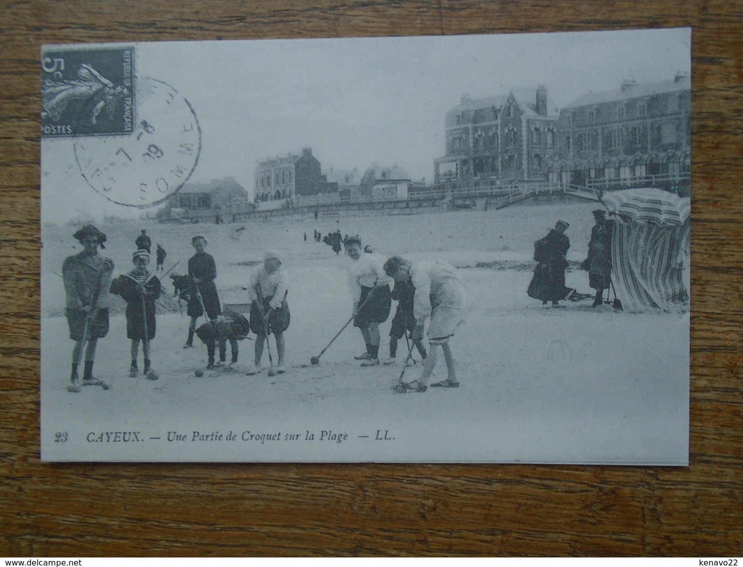 " édition Cartes D'autrefois " Cayeux , Une Partie De Croquet Sur La Plage "" Carte  Animée "" - Cayeux Sur Mer