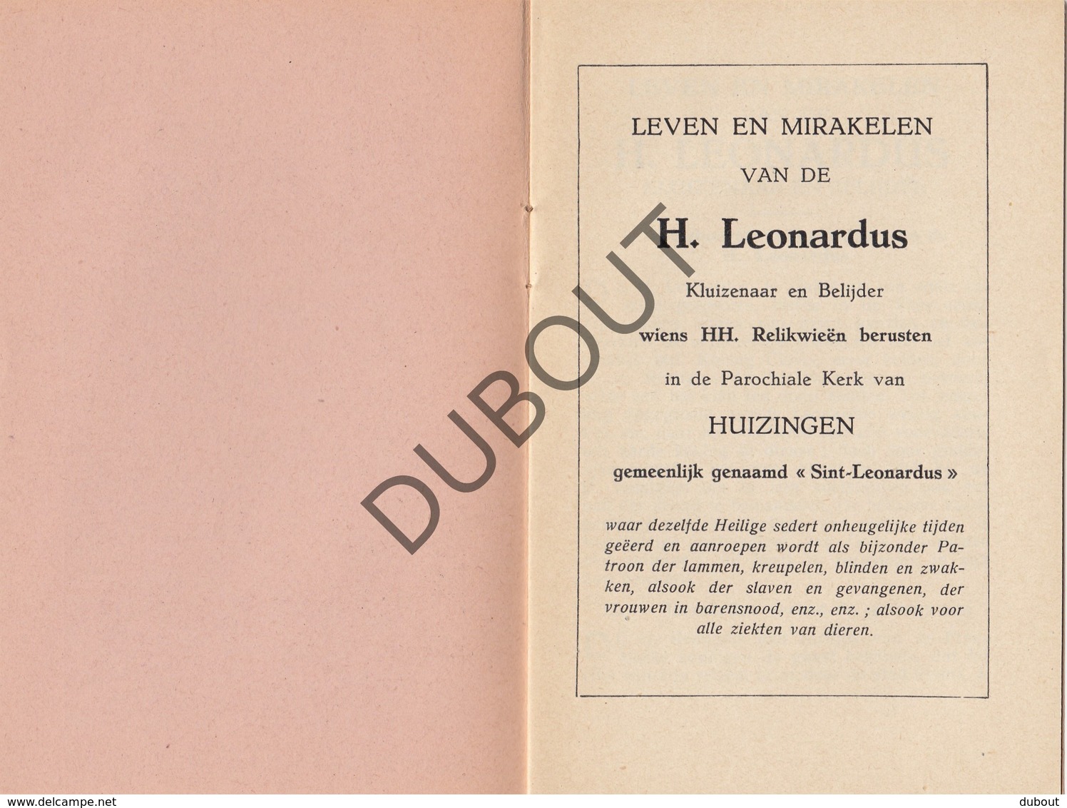 HUIZINGEN Heilige Leonardus 1953  (N754) - Oud