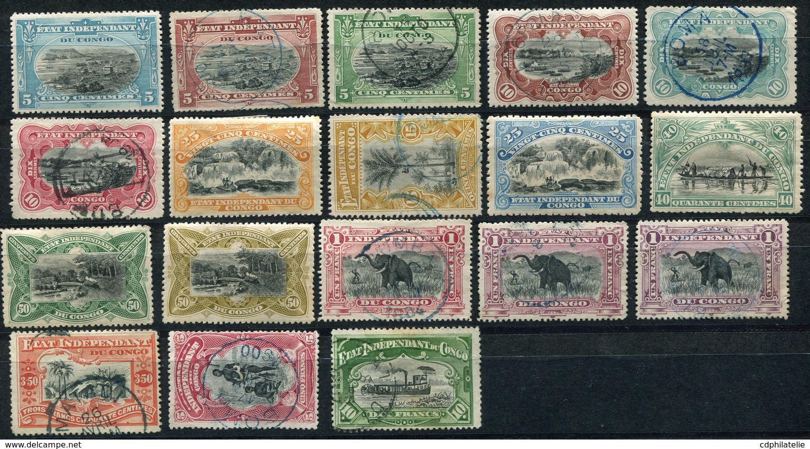 CONGO BELGE COB N°14 /29 * / O PAYSAGES ET SUJETS DIVERS DITS " MOIS " - Used Stamps