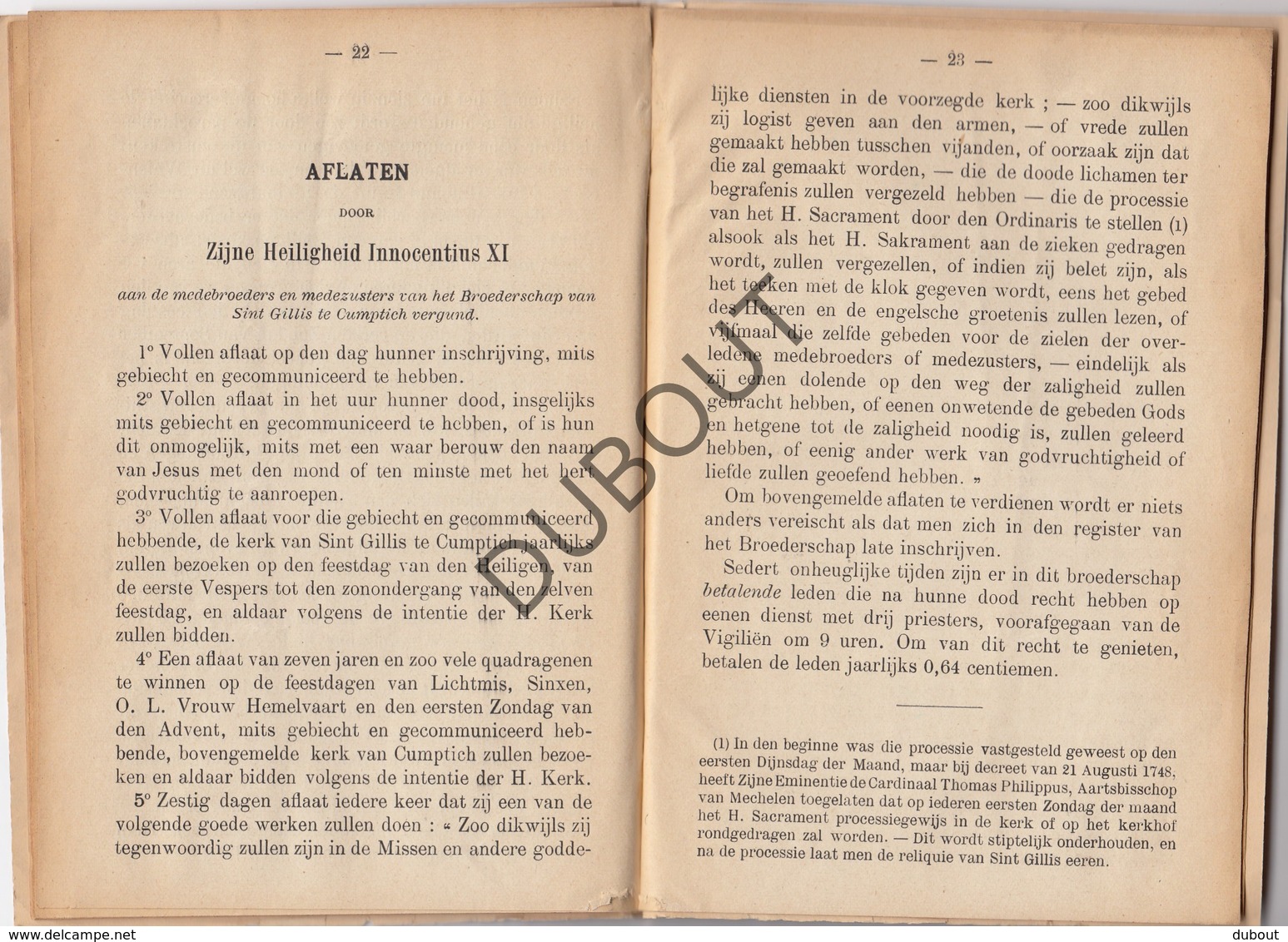 KUMTICH / Cumptich / Tienen Leven Van Sint Gillis - Gedrukt Te Leuven 1907  (N756) - Antique