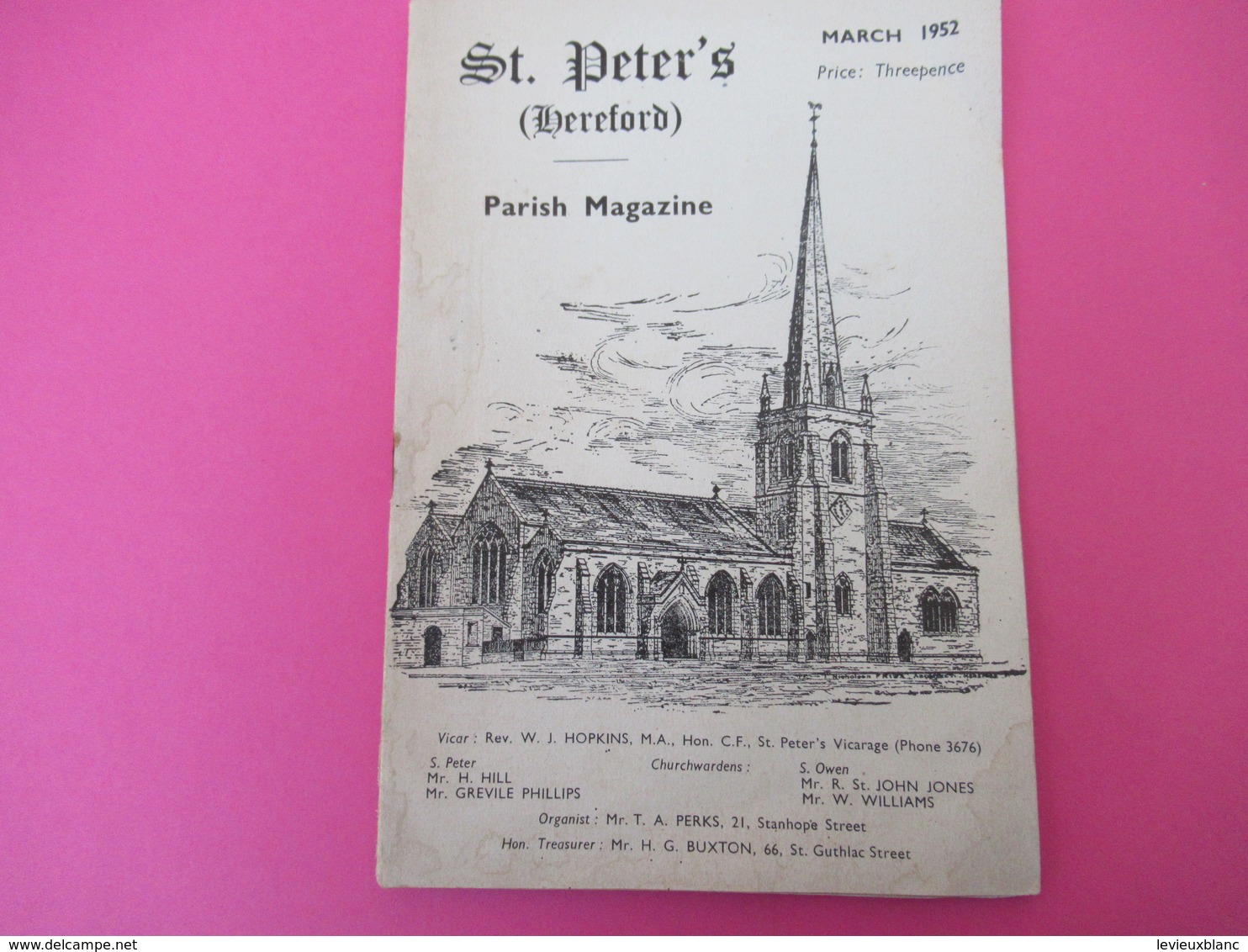 Fascicule/Parish Magazine/Angleterre/ St PETER'S /Hereford/1952            PGC326 - Tourism Brochures