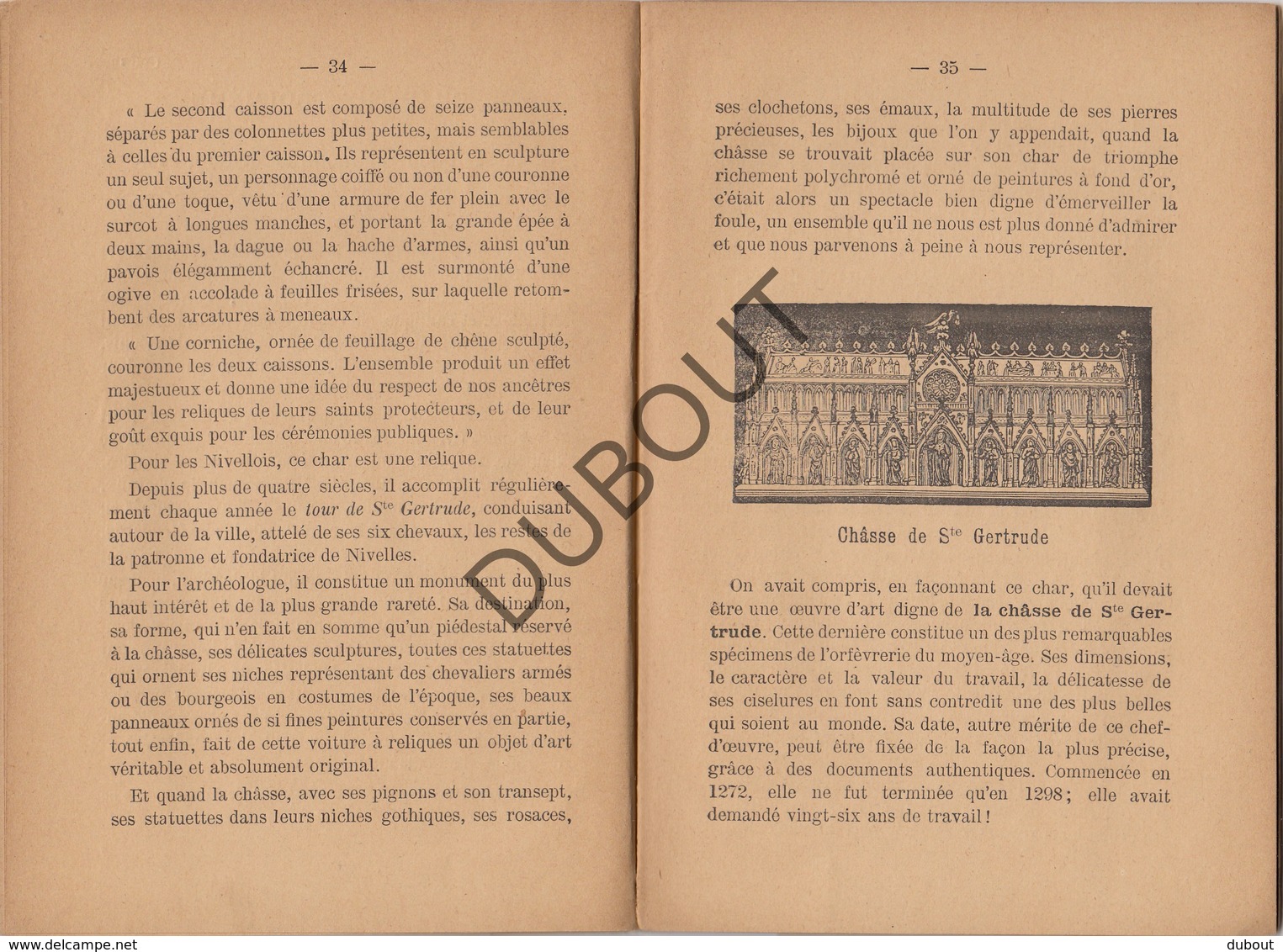 NIVELLES/NIJVEL Ste Gertrude - Guide du Visiteur - 1893 - Avec des illustrations  (N751)