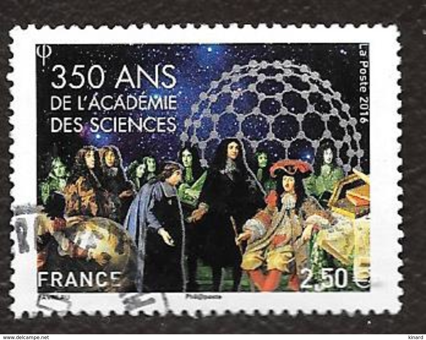 TIMBRES FRANCAIS .  OBLITERATION RONDE. ANNEE 2016.. ACADEMIE DES SCIENCES N°5074..TBE SCAN - Used Stamps