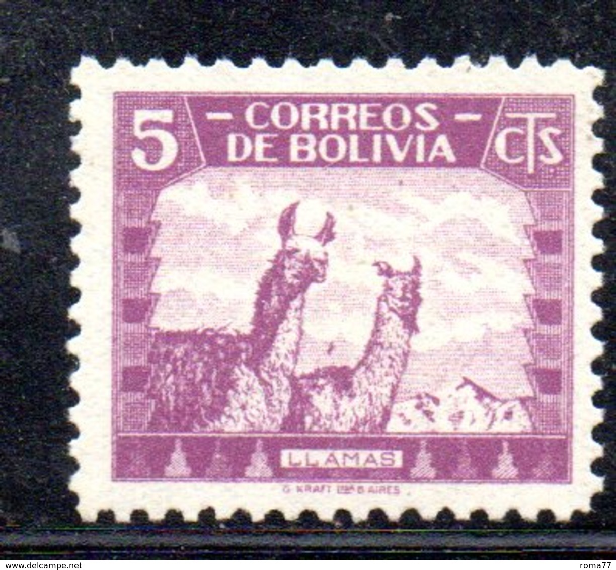 APR1839 - BOLIVIA 1939 ,  Yvert N. 224  Gomma Integra  *** MNH  (2380A) Lama - Bolivia