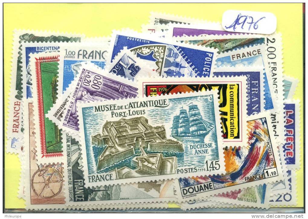 France  Années Completes Neuves ** Luxe 1976 (52 Timbres) - 1970-1979