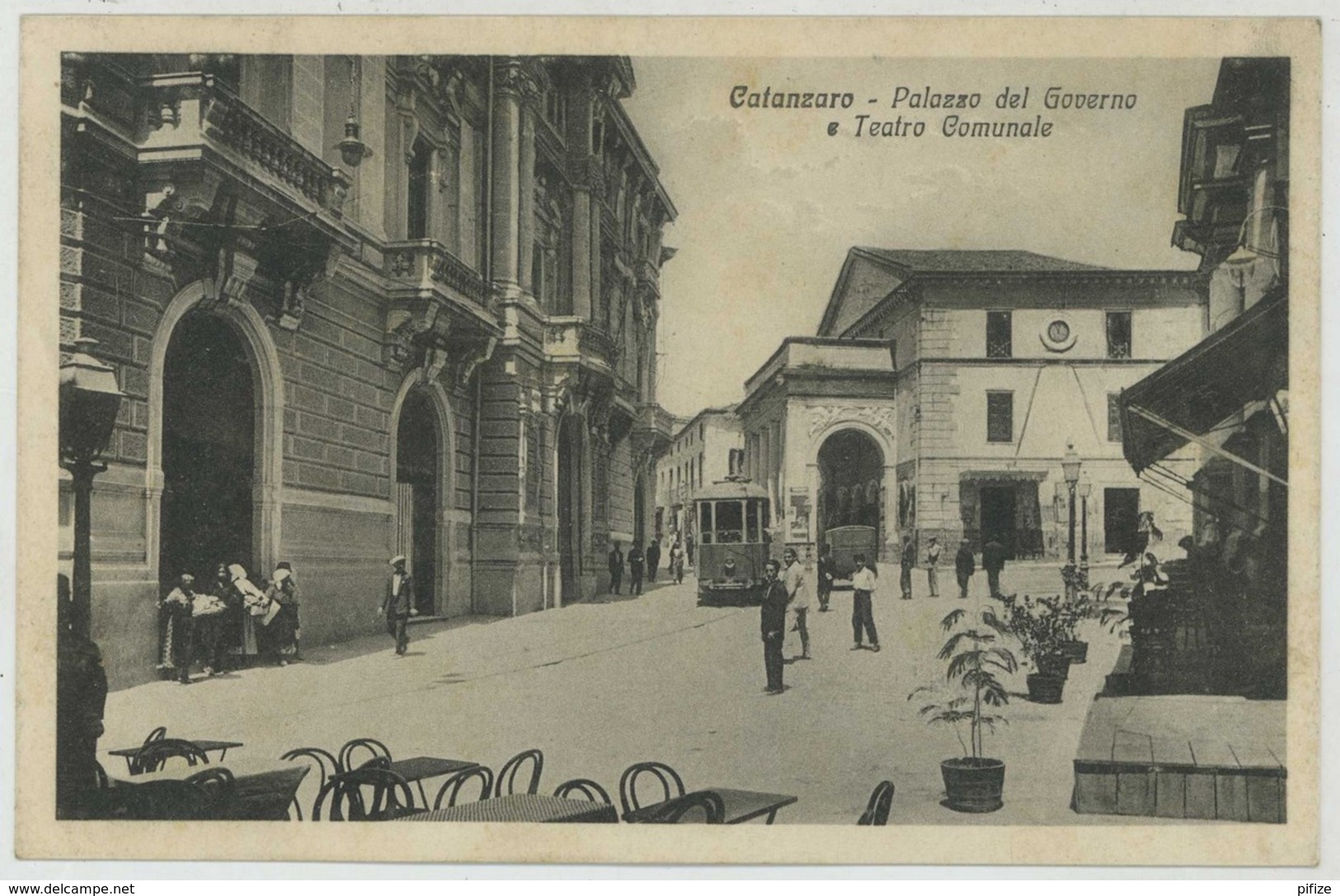 Catanzaro Marina . Palazzo Del Governo E Teatro Comunale . Tramway . Tramvia . - Catanzaro