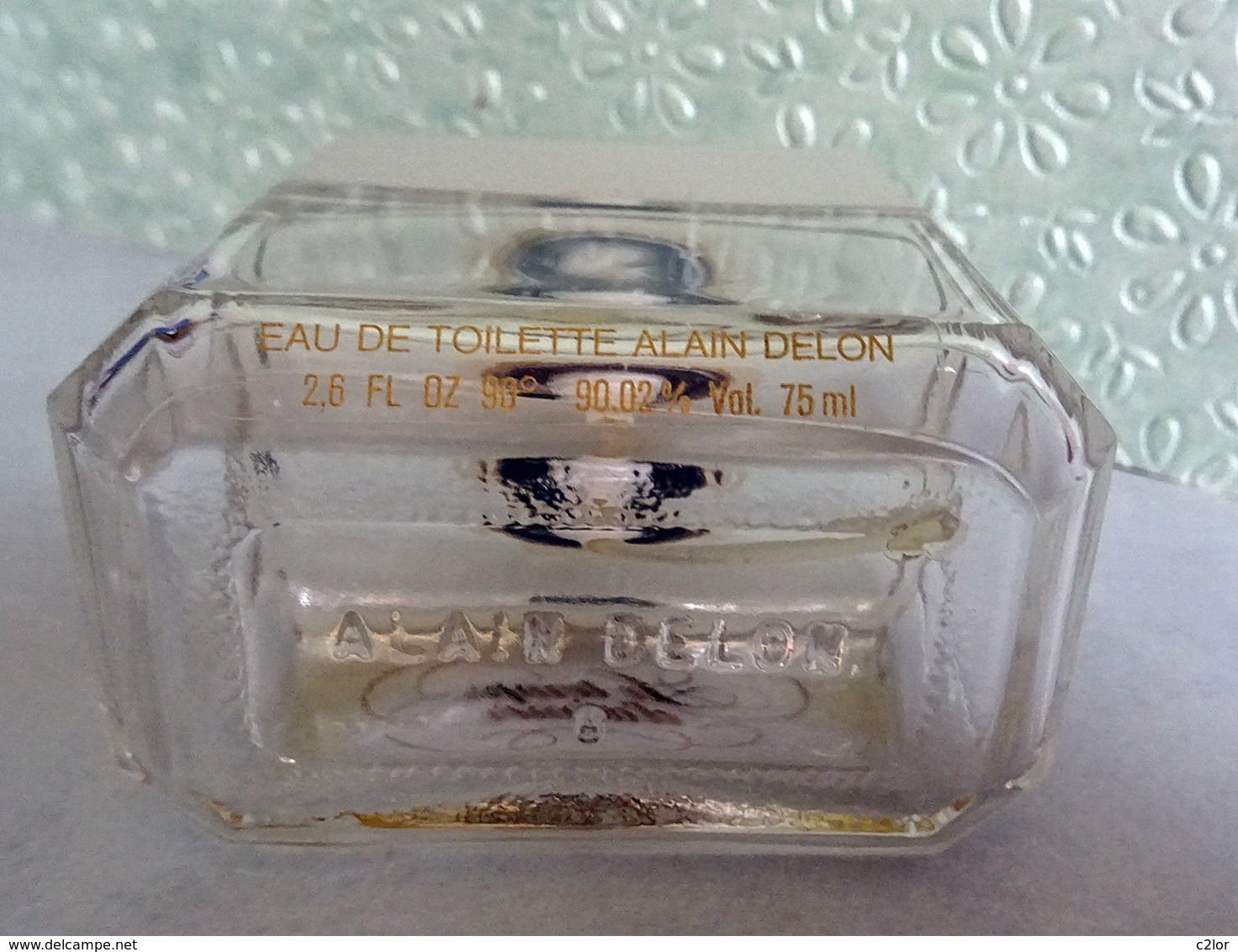 Flacon "LE TEMPS D'AIMER" De ALAIN DELON Eau De Toilette 75 Ml VIDE/EMPTY - Flacons (vides)