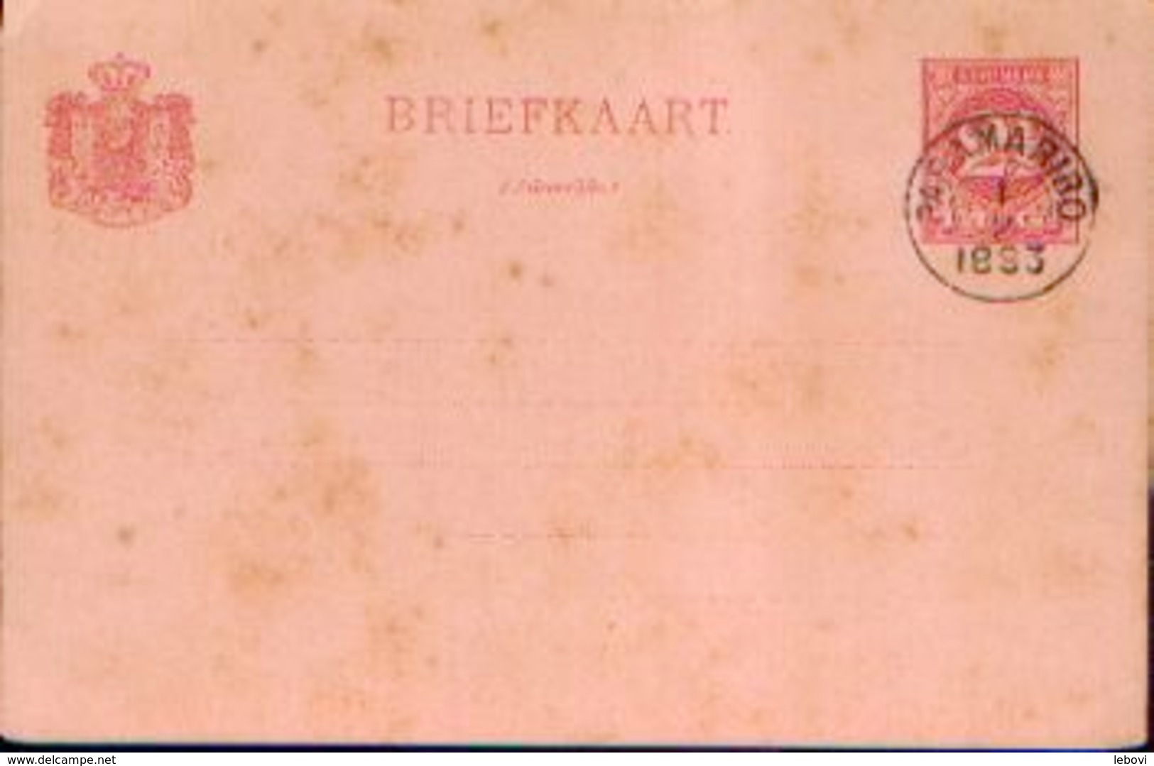 SURINAME  - Carte Postale Avec Oblitération « PARAMARIBO 01/02/1893 » - Surinam