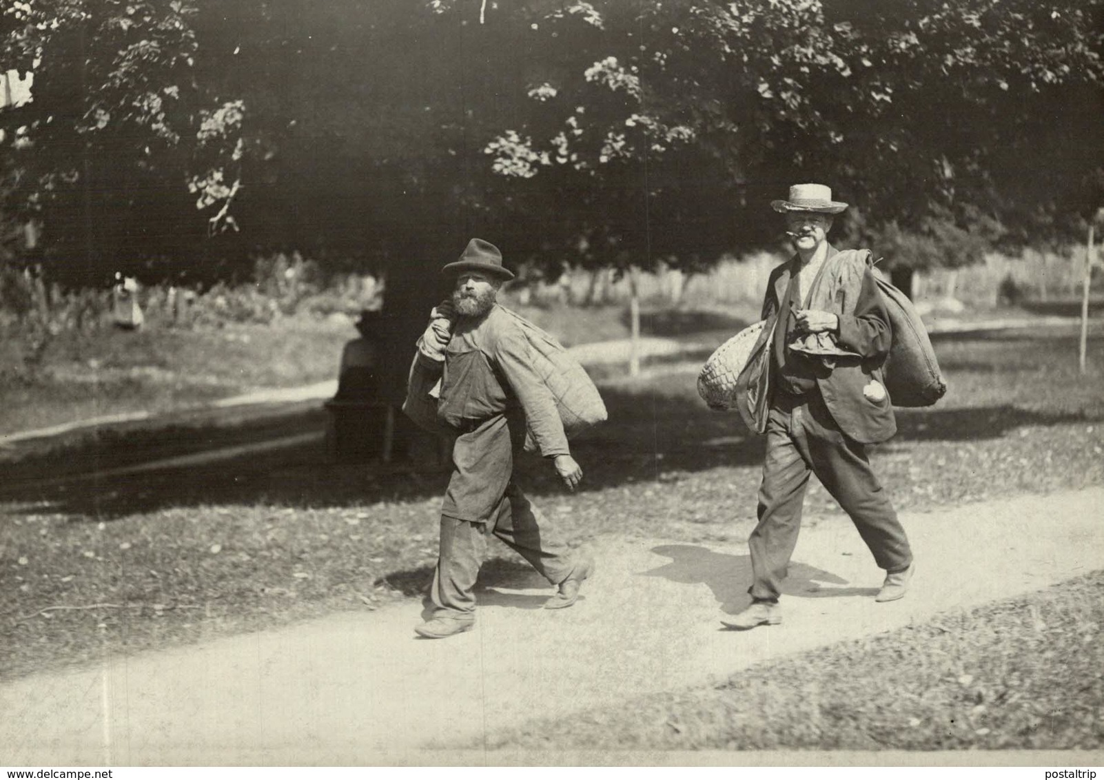 HOP PICKING  BAVARIA GERMANY DEUTSCHLAND Hallertau Holledau HOPFEN +- 16* 12 CM Fonds Victor FORBIN (1864-1947) - Sin Clasificación