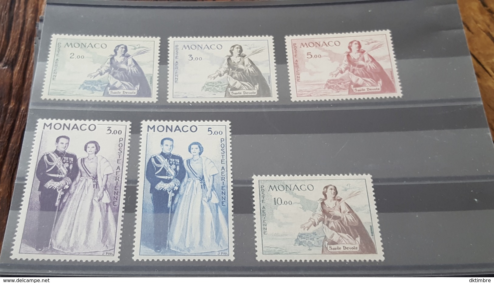 LOT 462829 TIMBRE DE MONACO NEUF** LUXE N°73 A 78 - Airmail