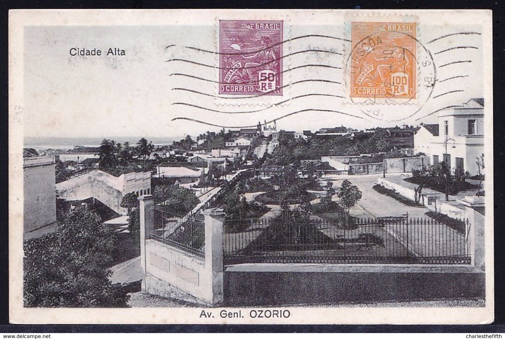 BRASIL - RARE OLD CARD * Bresil - Joao Pessôa - Av. Genl. OZORIO ( Tampon A.P. De Figueirdedo Au Dos ) - João Pessoa