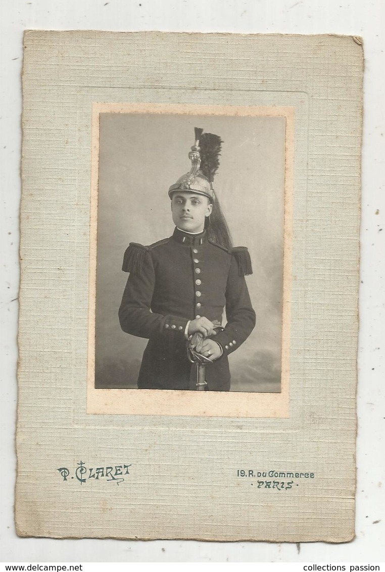 Photographie P. Claret, Paris , Militaria ,militaire Du 1 Er ,  165 X 110 Mm,  Frais Fr 1.75 E - Krieg, Militär