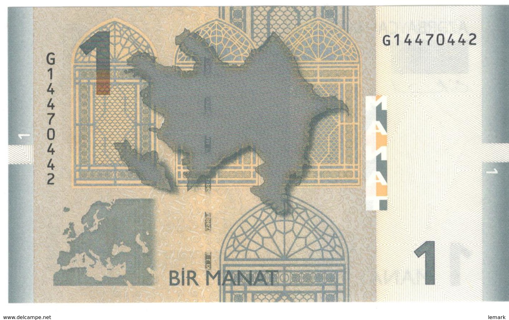 Azerbaijan 1 Manat 2017 P31b UNC - Azerbaïjan