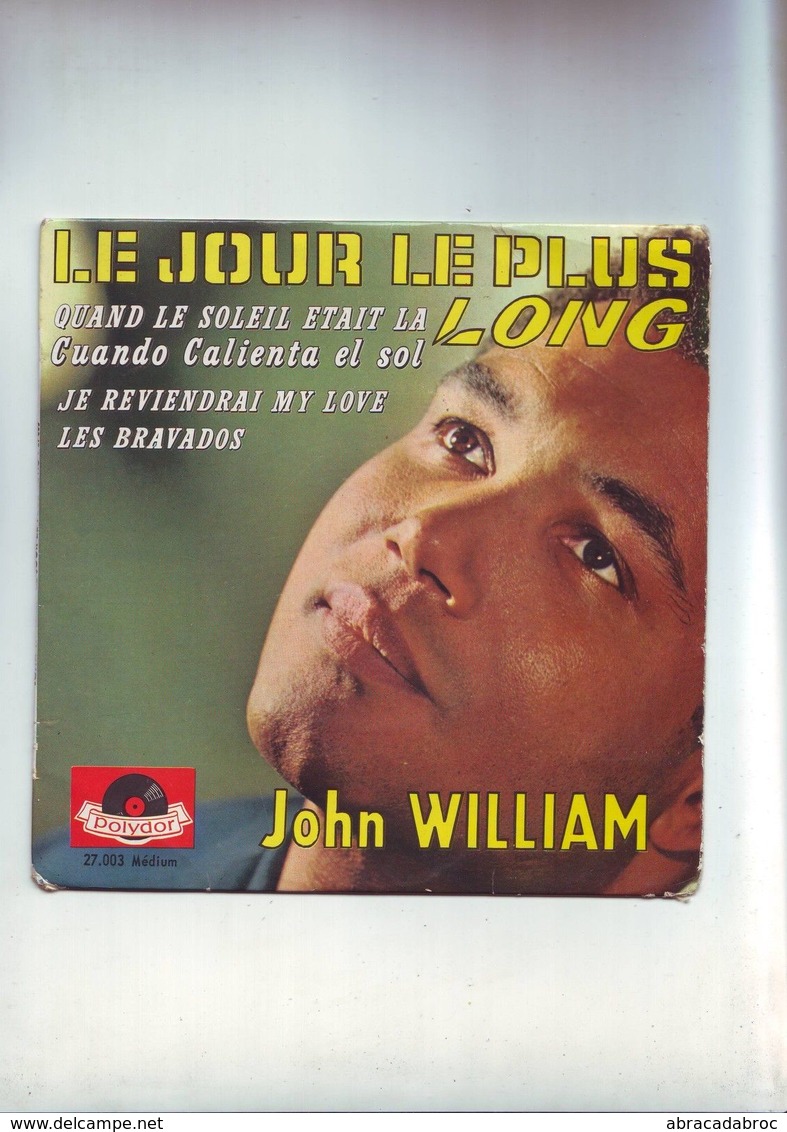 Disque 45 Tours - John Williams - Le Jour Le Plus Long - - Filmmusik