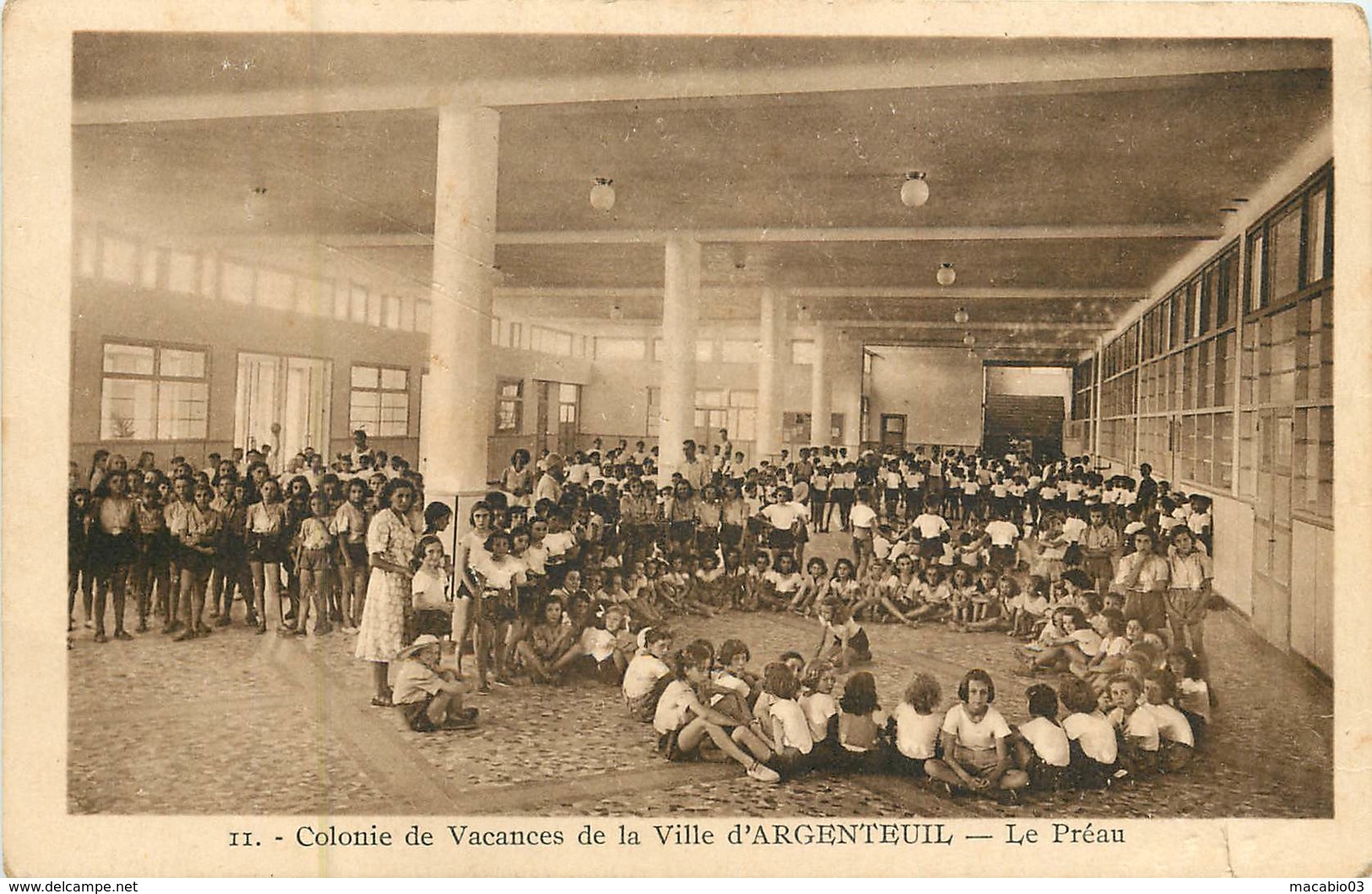 85  Vendée :  Saint Hilaire De Riez Colonie De Vacances De La Ville D' ARGENTEUIL - Le Préau Réf 6785 - Saint Hilaire De Riez