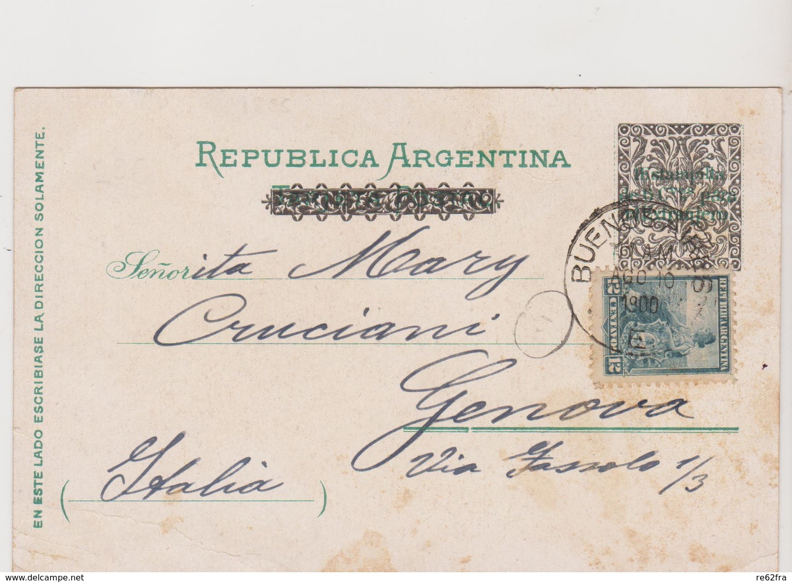 Recuerdo De Buenos Aires ARG - Litho Gruss Con 4 Vedute - F.p - Fine '1800 - Argentina