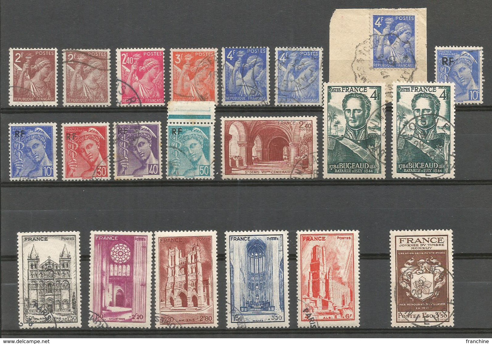 SUPERBE - ANNEE 1944 - 70 Timbres Oblitérés (o) - IMPECCABLES + Cadeaux - 1940-1949