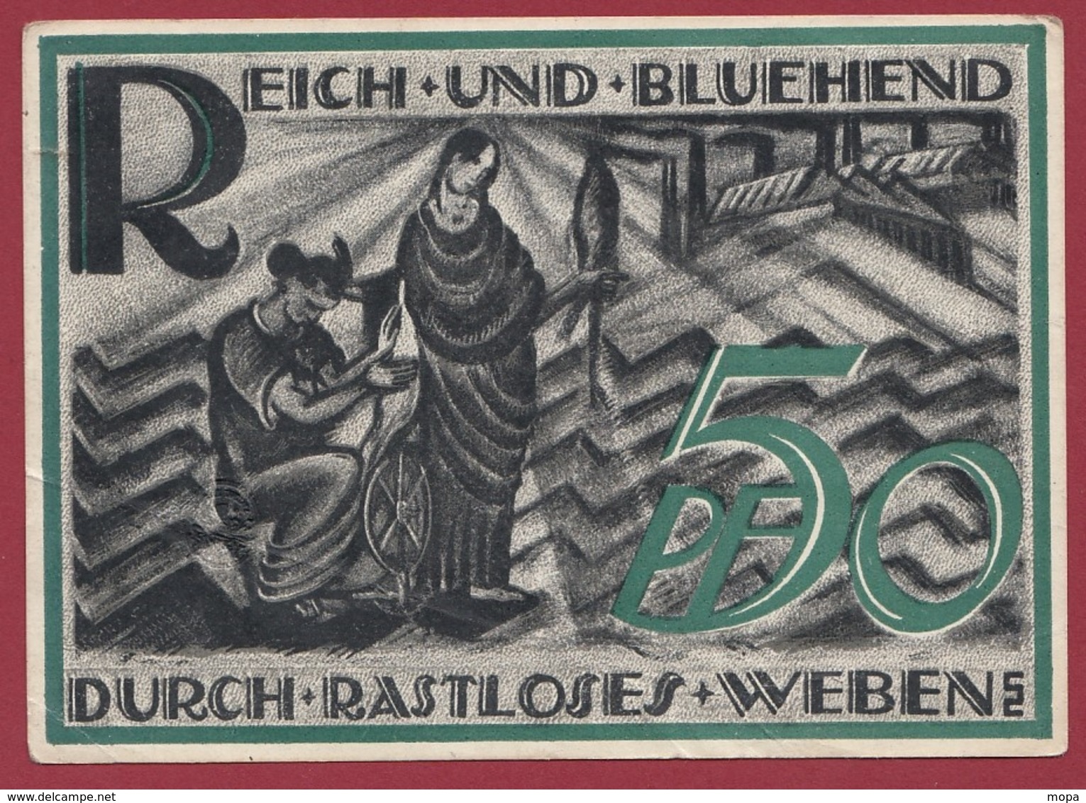 Allemagne 1 Notgeld 50 Pfenning Stadt Gera-Reuss (RARE )  Dans L 'état   Lot N °4178 - Collections