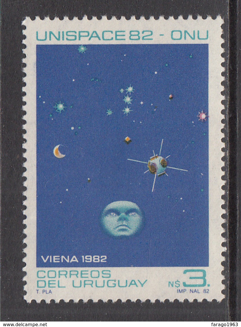 1982 Uruguay Peaceful Uses For Space Complete Set Of 1 MNH - Uruguay