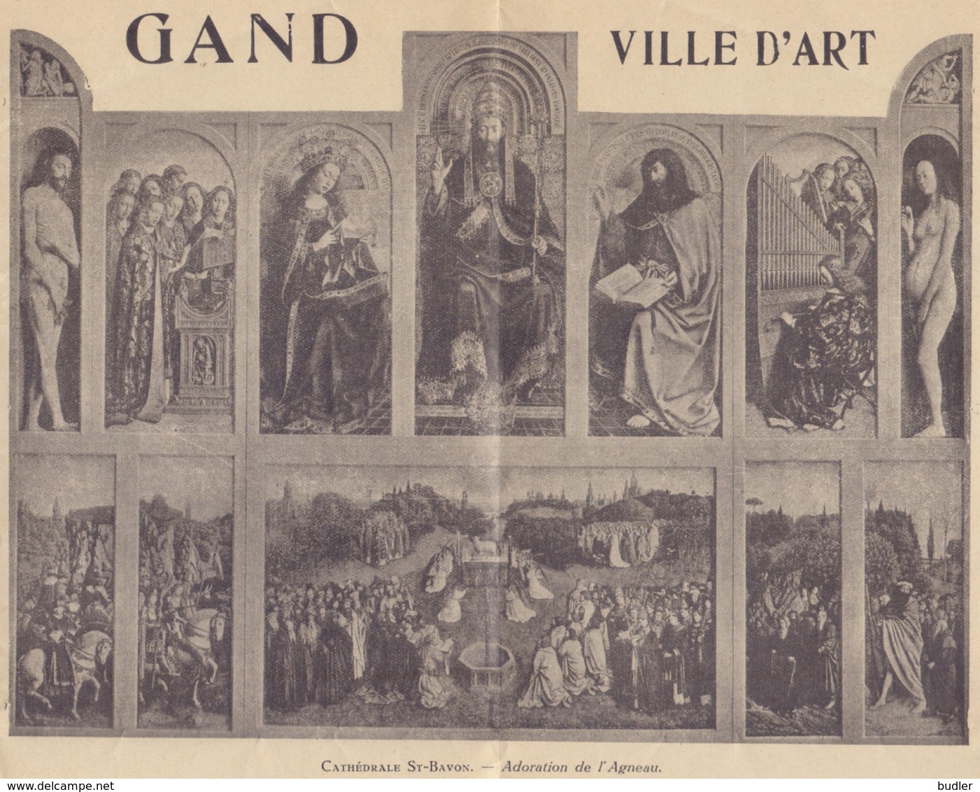 195.: ## VISITEZ GAND et ses Trésors Artistiques sous la conduite de GUIDES DIPLOMÉS ##