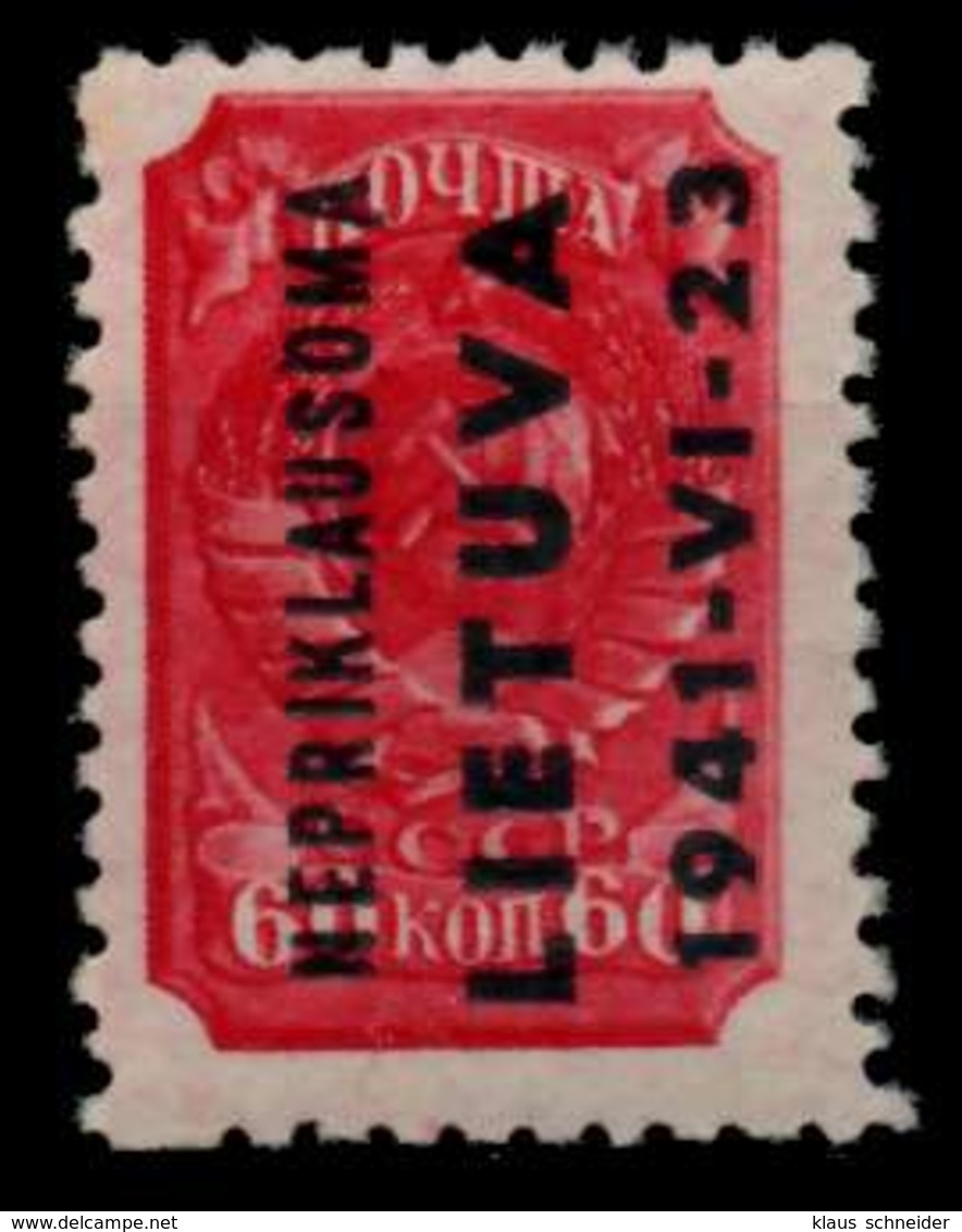 BES 2WK LITAUEN Nr 8 Postfrisch X70799E - Besetzungen 1938-45