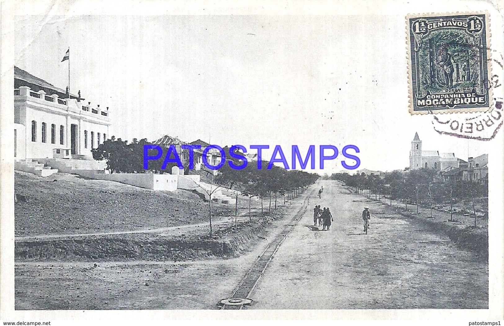 115812 AFRICA MOZAMBIQUE VIEW PARTIAL ROAD YEAR 1919 CIRCULATED TO ARGENTINA POSTAL POSTCARD - Mozambique