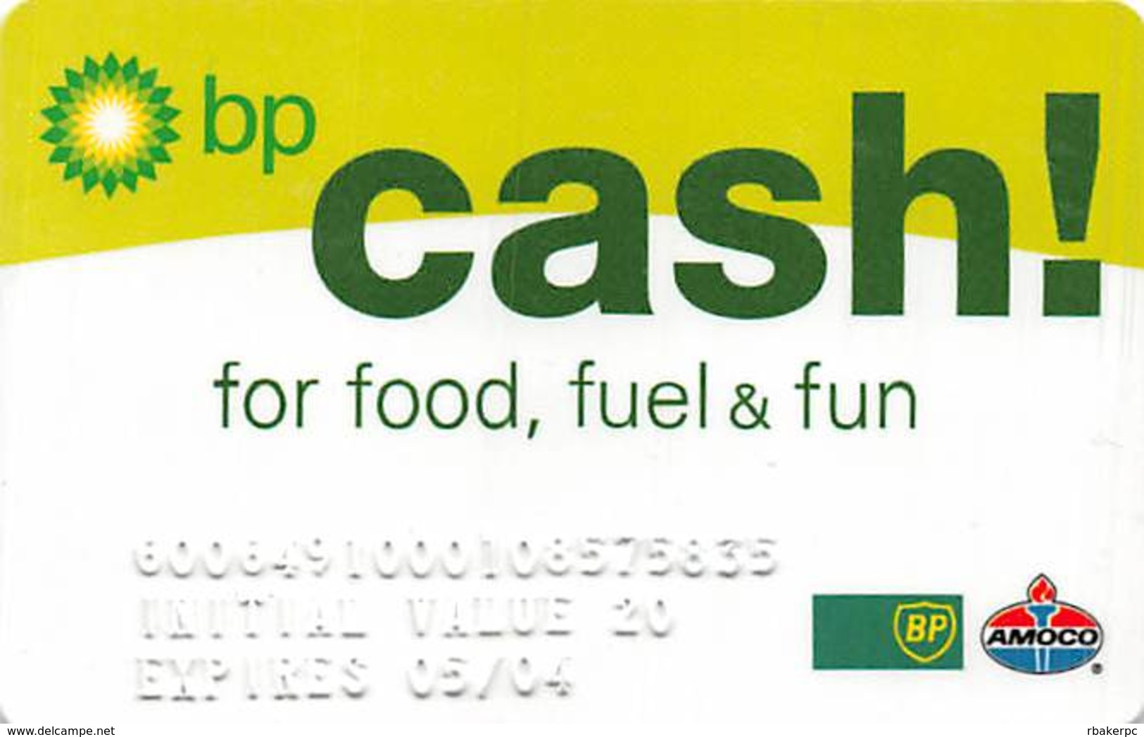 BP Cash! - Gift Card - Initial Value 20 - Expires 05/04 - Gift Cards