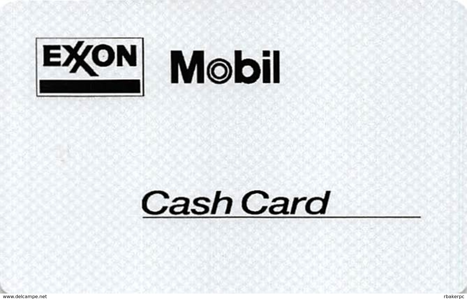 Exxon / Mobile Gas Station Gift Card - Large Logo / $50 Initial Value Printed On Back - Cartes Cadeaux